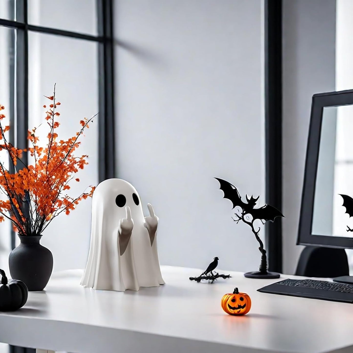Funny Halloween Ghost Figurine