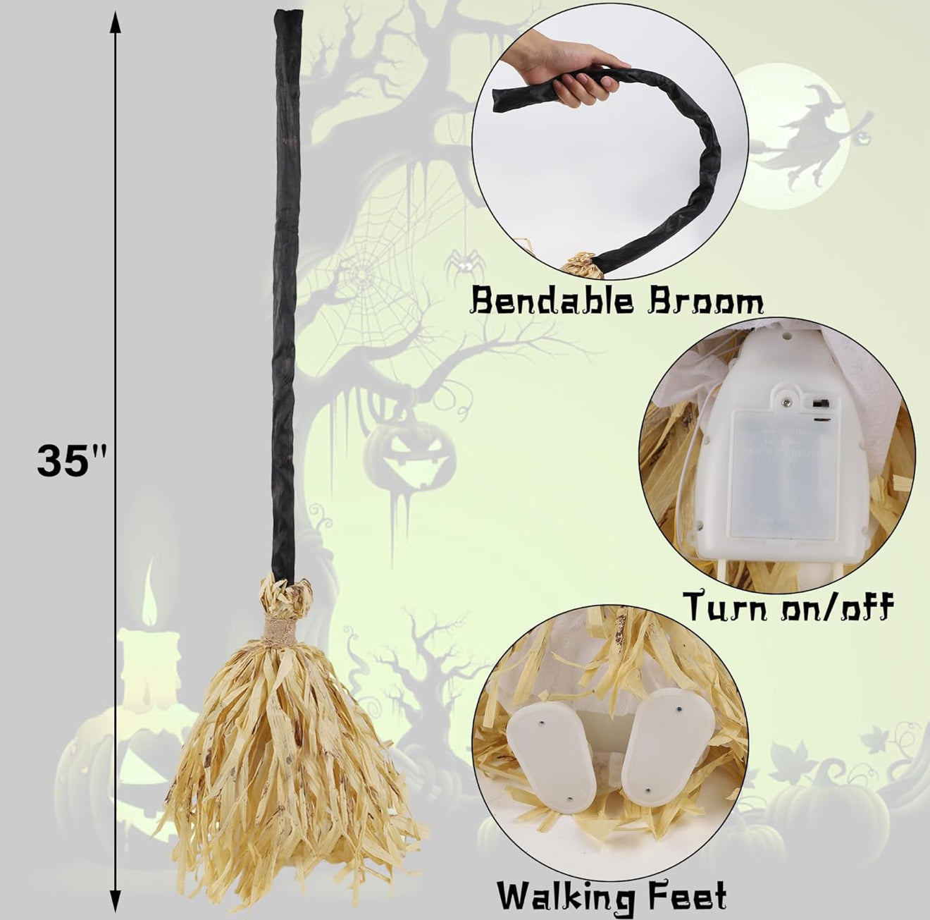 Haunted Glow Broom